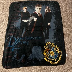 Black Harry Potter Fleece Blanket